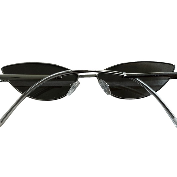 Cat Eye Silver Framed Womens Sunglasses - Picture 4 of 5